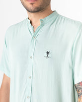 Menta Cuello Mao (Camisa hombre)
